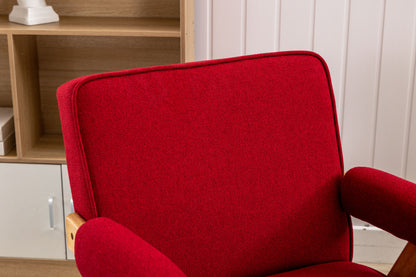 MOONMISS Wood Frame Armchair, Modern Accent Chair  with Brown Feet Lounge Chair for Living Room, Bedroom